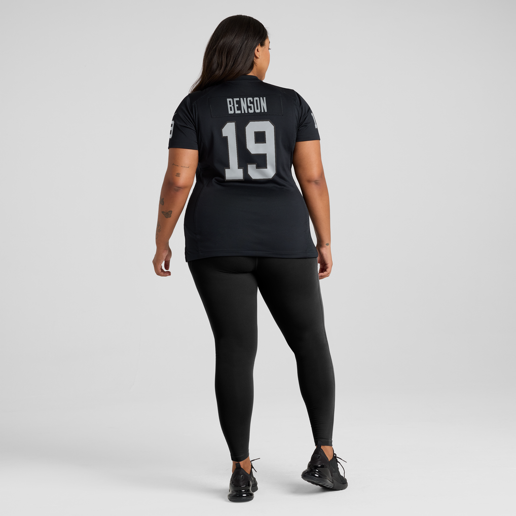 Women's Las Vegas Raiders Malik Benson Black Team Game Jersey