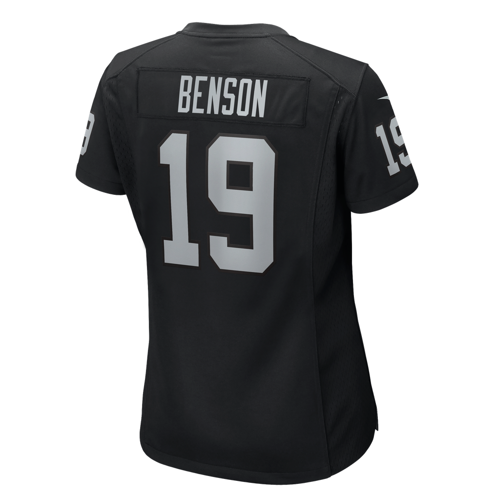 Women's Las Vegas Raiders Malik Benson Black Team Game Jersey