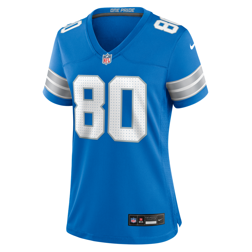 Women's Detroit Lions Malik Cunningham Blue Team Game Jersey
