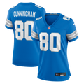 Women's Detroit Lions Malik Cunningham Blue Team Game Jersey