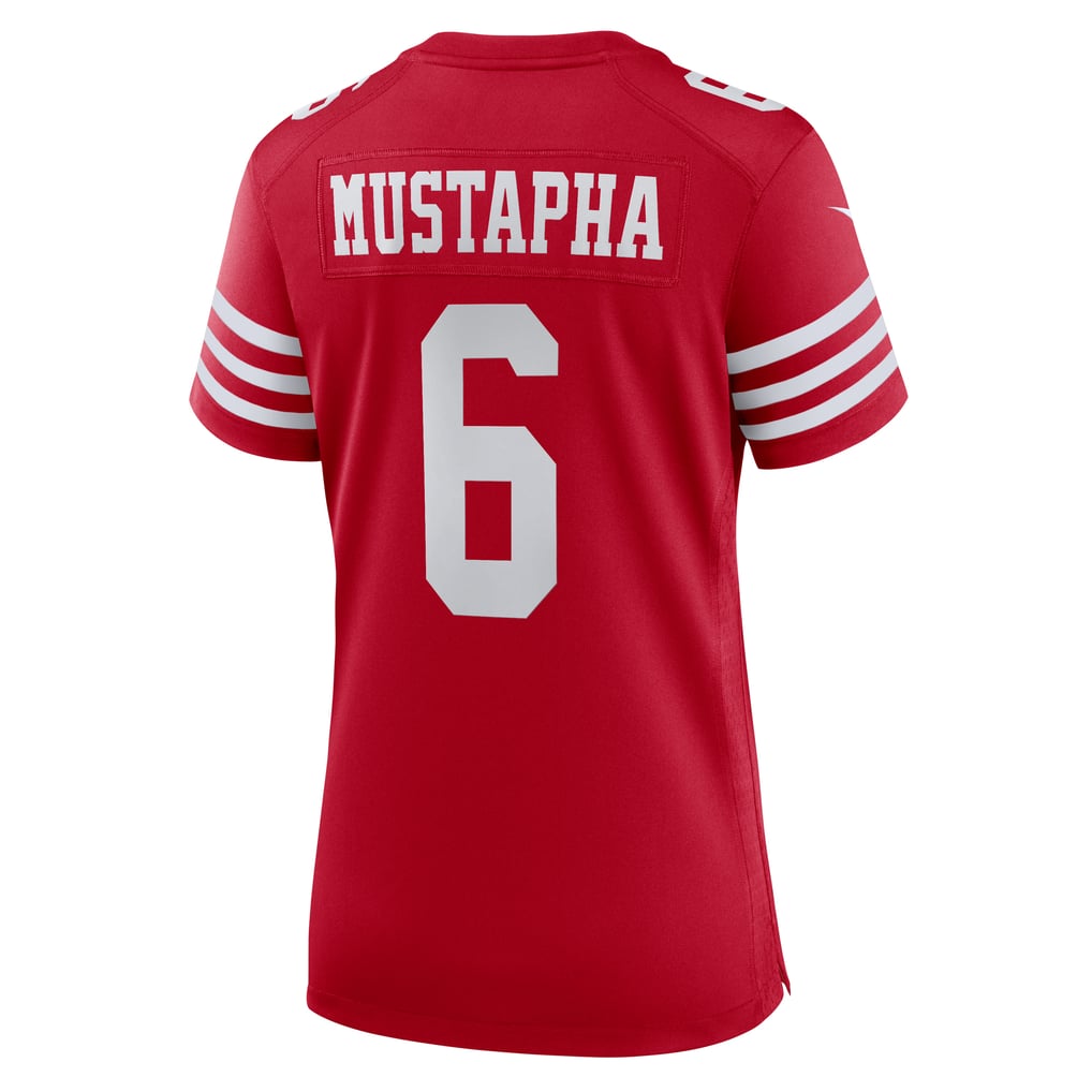 Women's San Francisco 49ers Malik Mustapha Scarlet Team Game Jersey