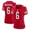Women's San Francisco 49ers Malik Mustapha Scarlet Team Game Jersey