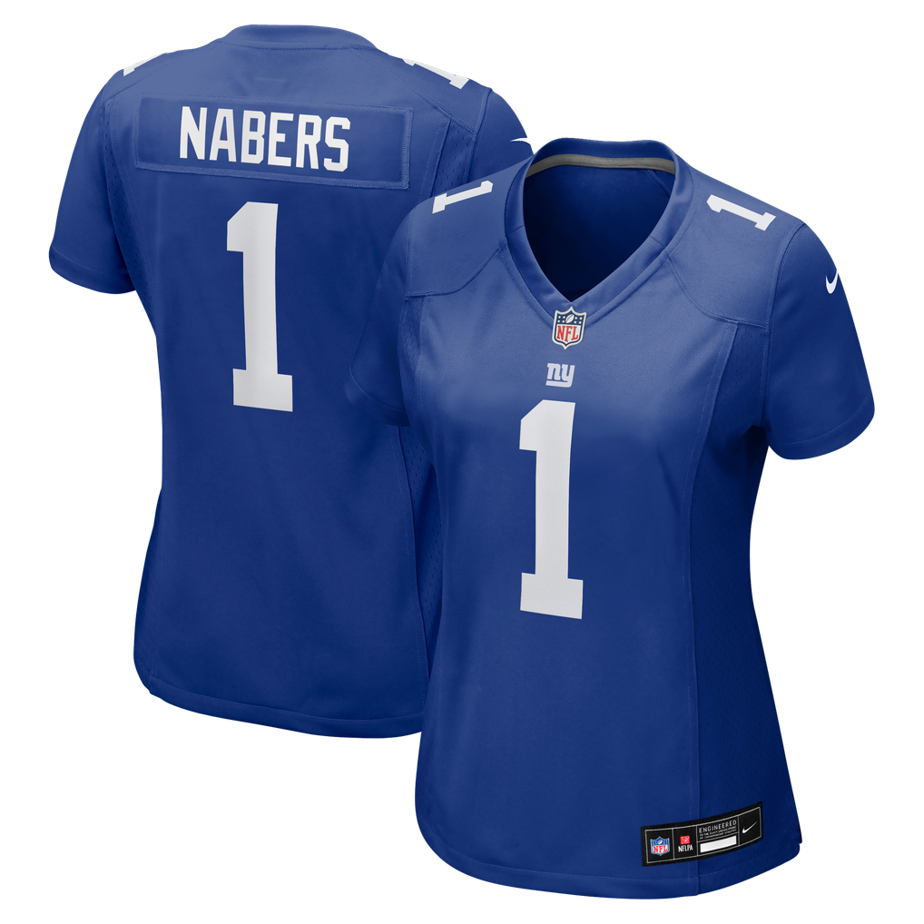 Women's New York Giants Malik Nabers Royal Game Jersey