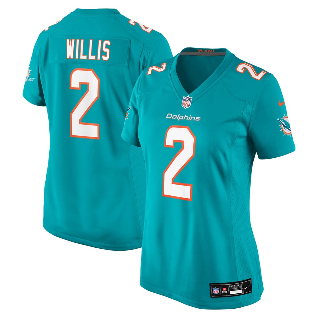 Women's Miami Dolphins Malik Willis Aqua Game Jersey