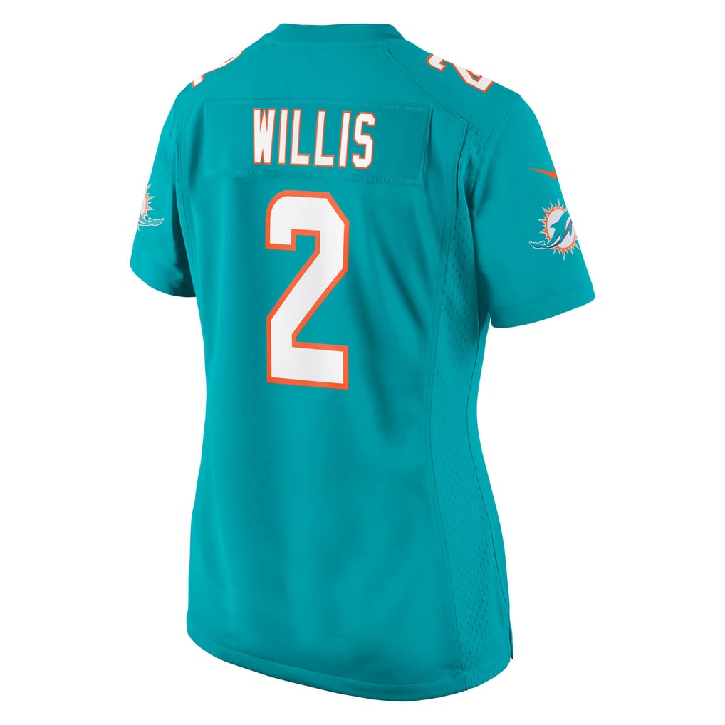 Women's Miami Dolphins Malik Willis Aqua Game Jersey