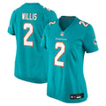 Women's Miami Dolphins Malik Willis Aqua Game Jersey