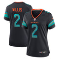 Women's Miami Dolphins Malik Willis Pitch Blue Rivalries Collection Game Jersey