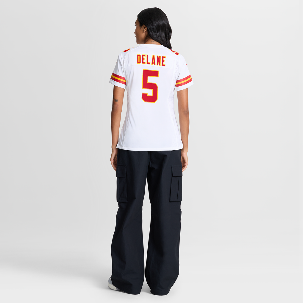 Women's Kansas City Chiefs Mansoor Delane White Game Jersey