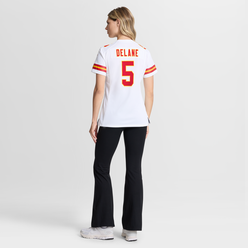 Women's Kansas City Chiefs Mansoor Delane White Game Jersey