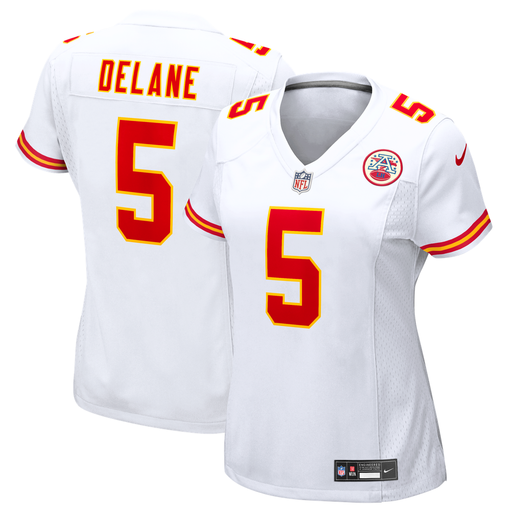 Women's Kansas City Chiefs Mansoor Delane White Game Jersey