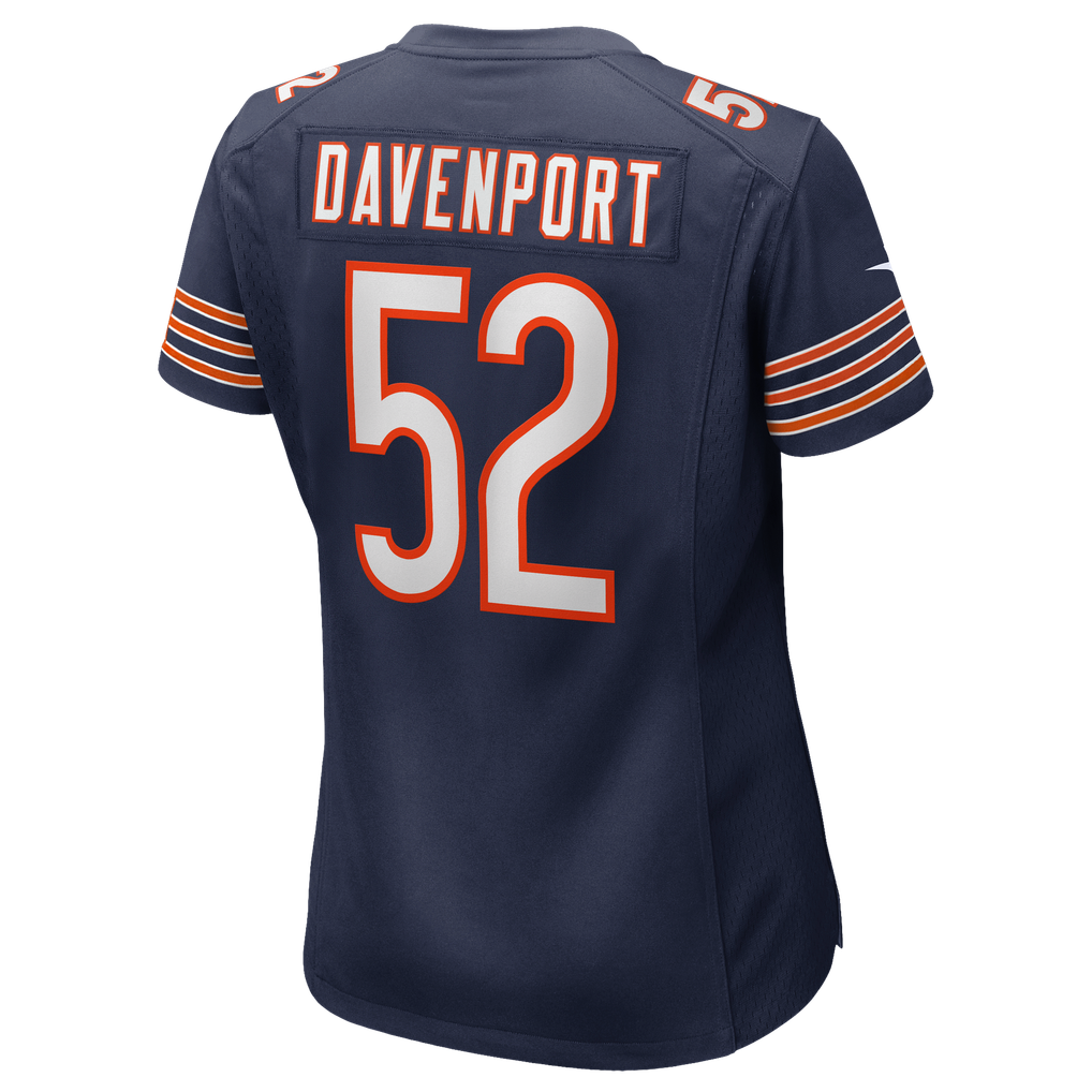 Women's Chicago Bears Marcus Davenport Navy Team Game Jersey