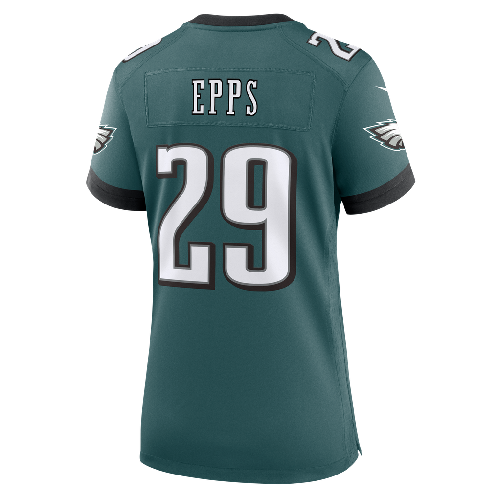 Women's Philadelphia Eagles Marcus Epps Midnight Green Team Game Jersey