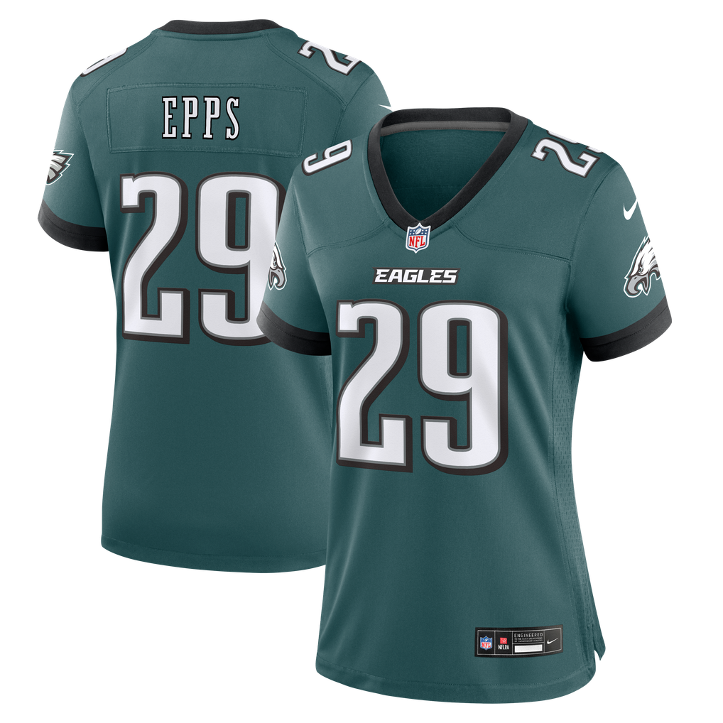 Women's Philadelphia Eagles Marcus Epps Midnight Green Team Game Jersey