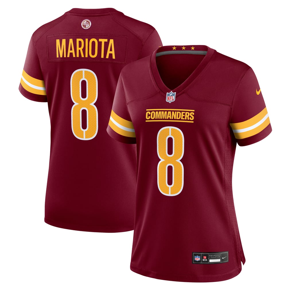 Women's Washington Commanders Marcus Mariota Burgundy Team Game Jersey