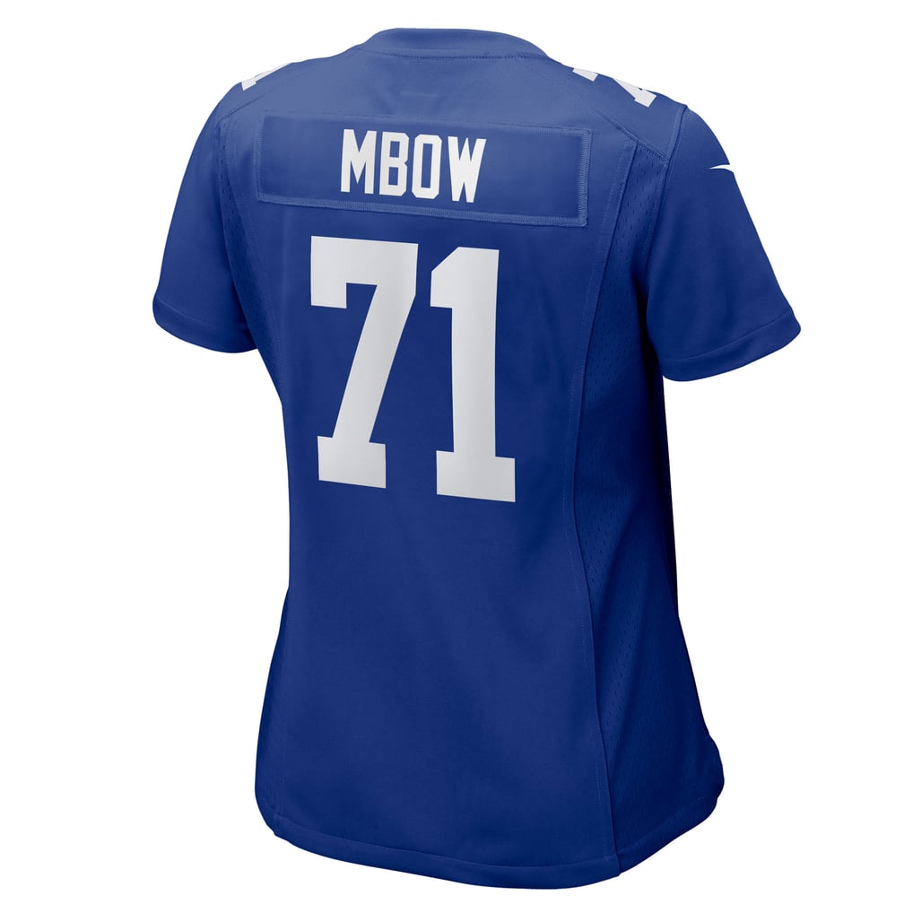 Women's New York Giants Marcus Mbow Royal Team Game Jersey