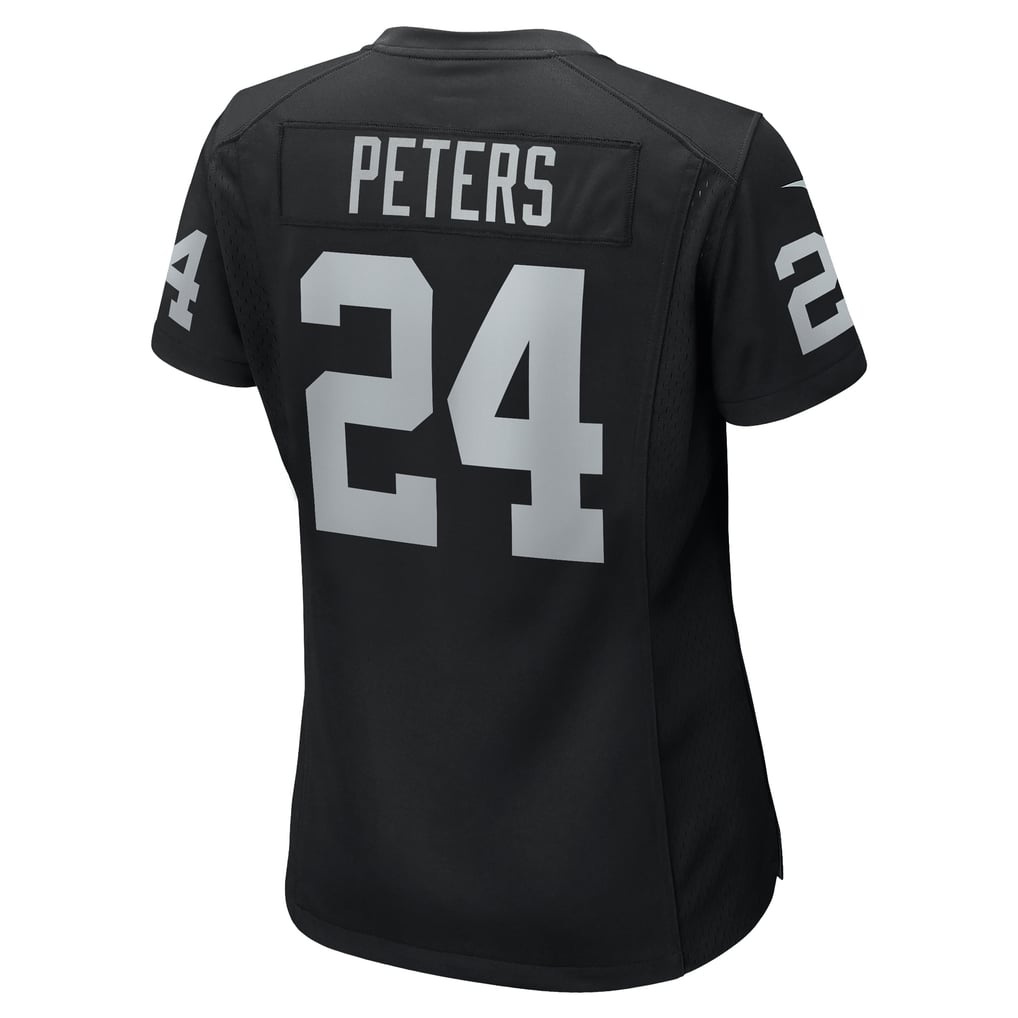 Women's Las Vegas Raiders Marcus Peters Black Team Game Jersey
