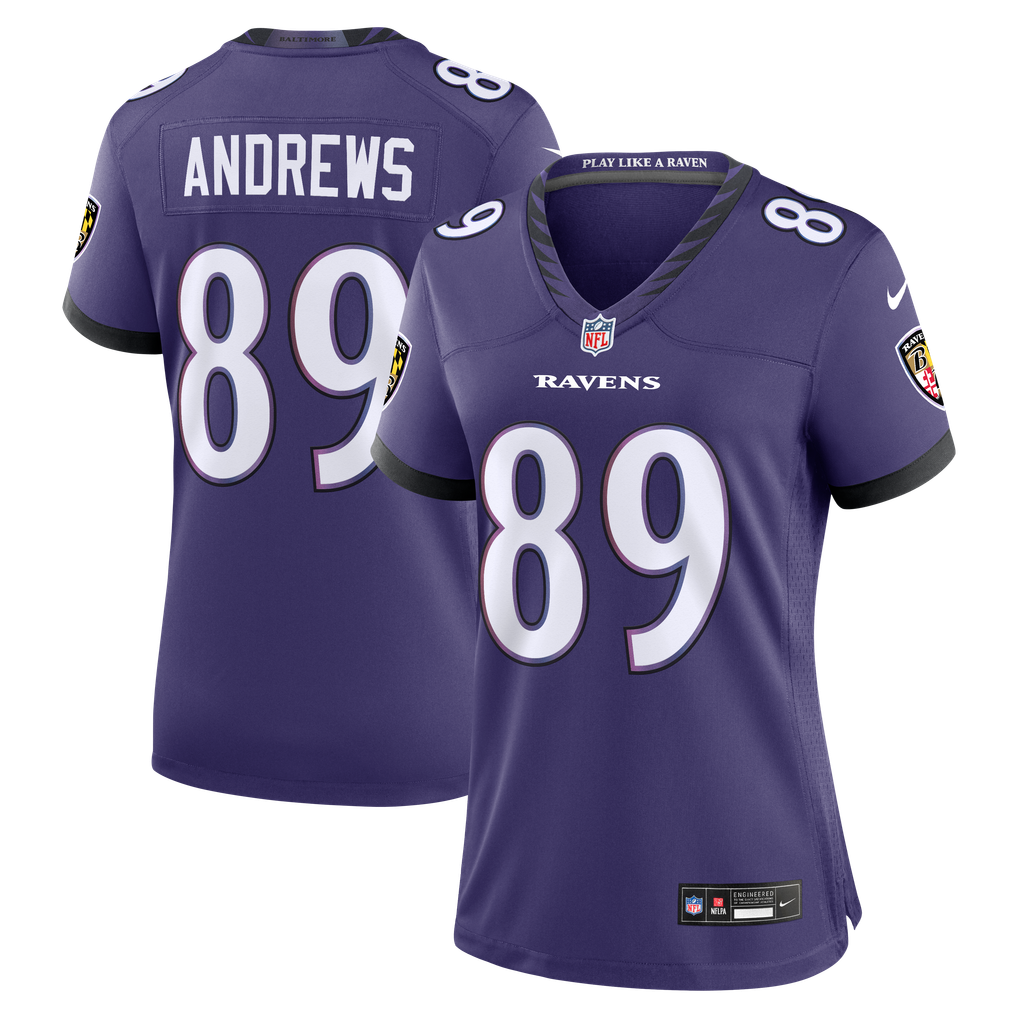 Women's Baltimore Ravens Mark Andrews Purple Team Game Jersey
