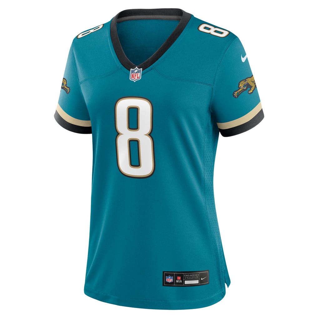 Women's Jacksonville Jaguars Mark Brunell Teal Prowler Throwback Retired Player Game Jersey
