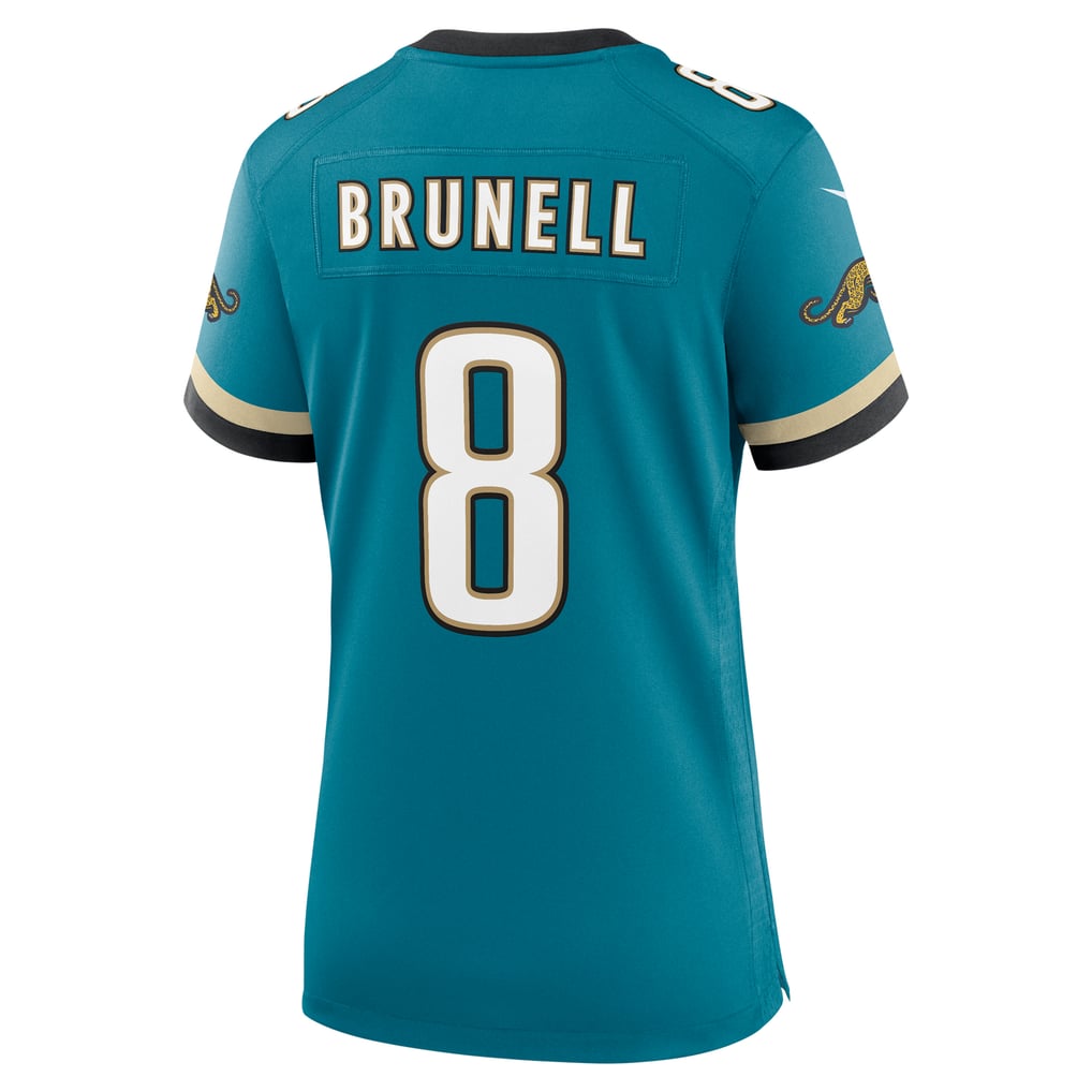 Women's Jacksonville Jaguars Mark Brunell Teal Prowler Throwback Retired Player Game Jersey