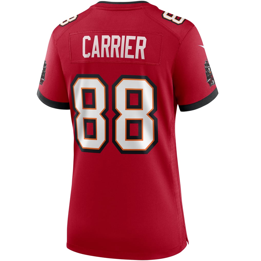 Women's Tampa Bay Buccaneers Mark Carrier Red Game Retired Player Jersey