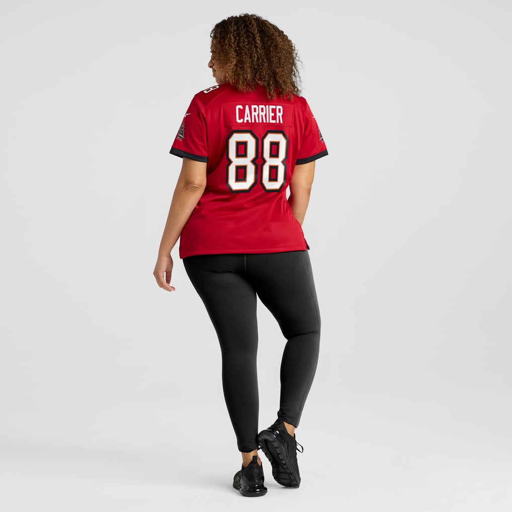 Women's Tampa Bay Buccaneers Mark Carrier Red Game Retired Player Jersey