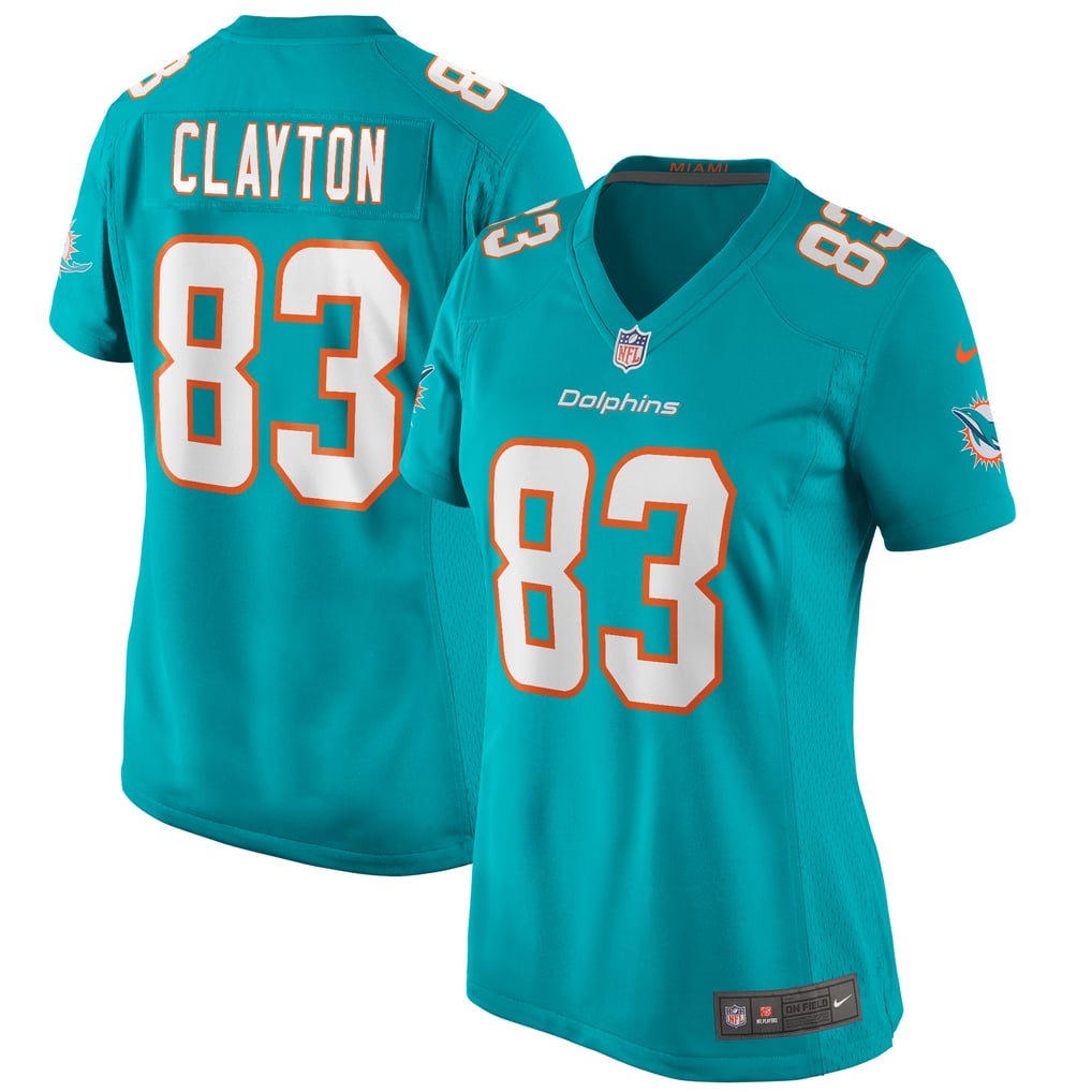 Women's Miami Dolphins Mark Clayton Aqua Game Retired Player Jersey