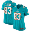 Women's Miami Dolphins Mark Clayton Aqua Game Retired Player Jersey