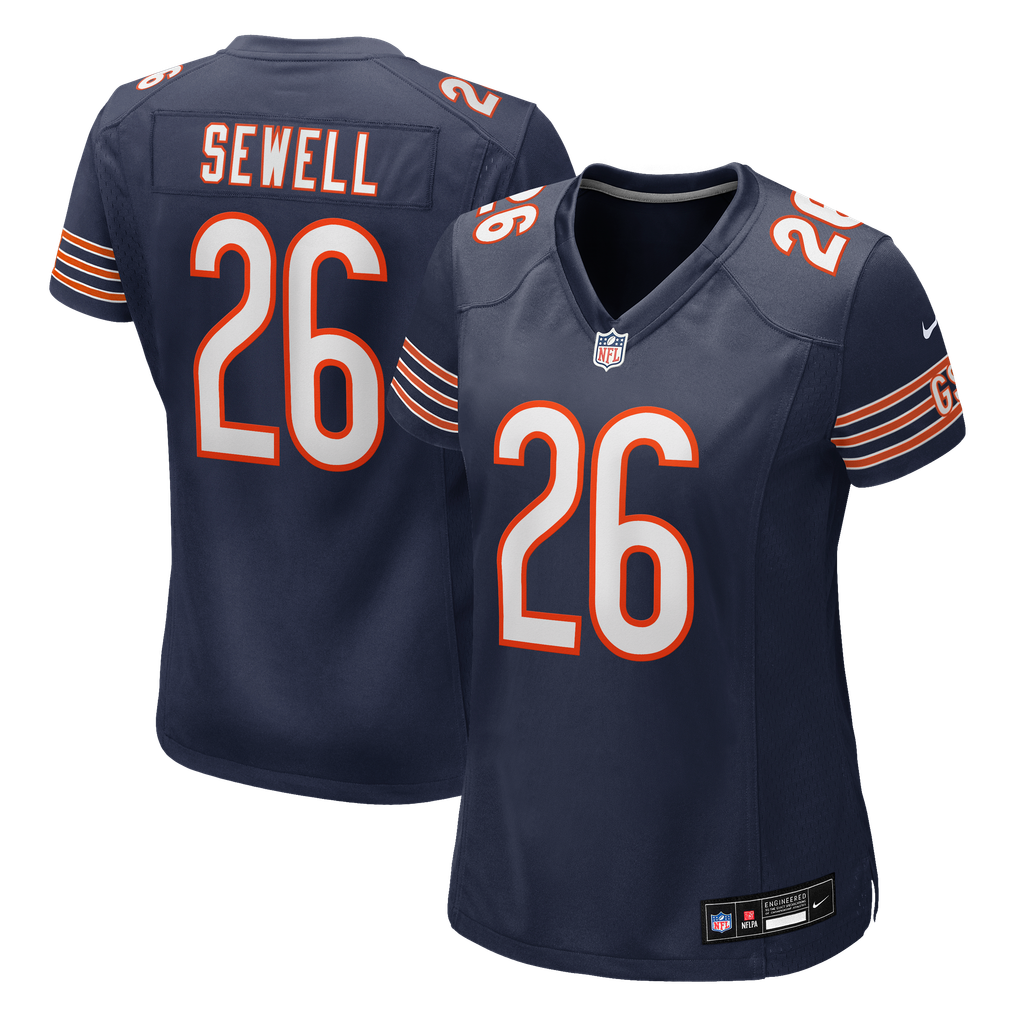 Women's Chicago Bears Marlen Sewell Navy Team Game Jersey