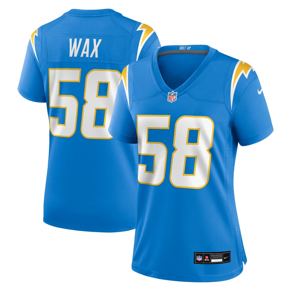 Women's Los Angeles Chargers Marlowe Wax Powder Blue Team Game Jersey