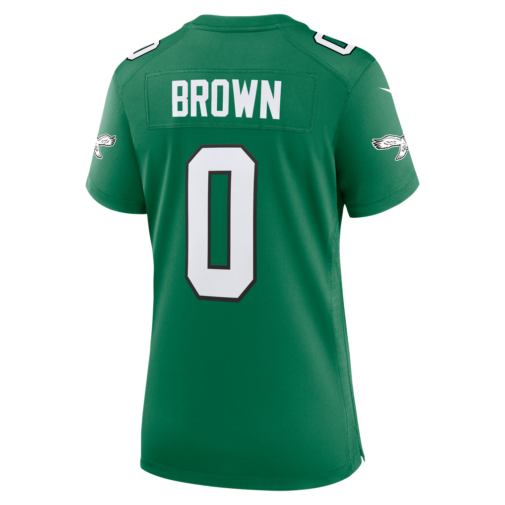 Women's Philadelphia Eagles Marquise Brown Kelly Green Alternate Game Jersey