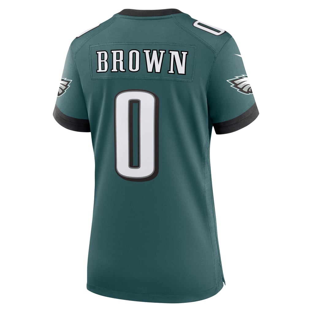 Women's Philadelphia Eagles Marquise Brown Midnight Green Team Game Jersey