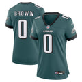 Women's Philadelphia Eagles Marquise Brown Midnight Green Team Game Jersey