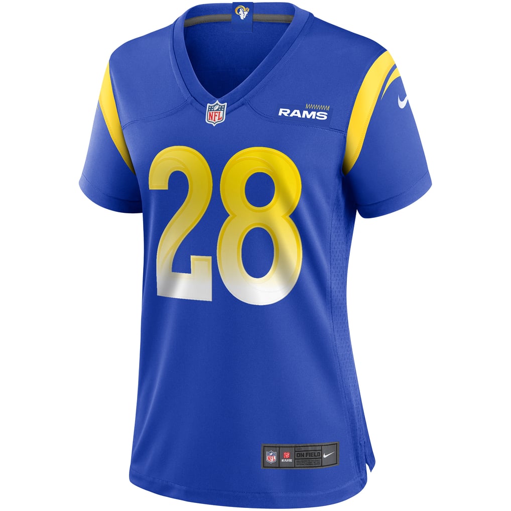 Women's Los Angeles Rams Marshall Faulk Royal Game Retired Player Jersey