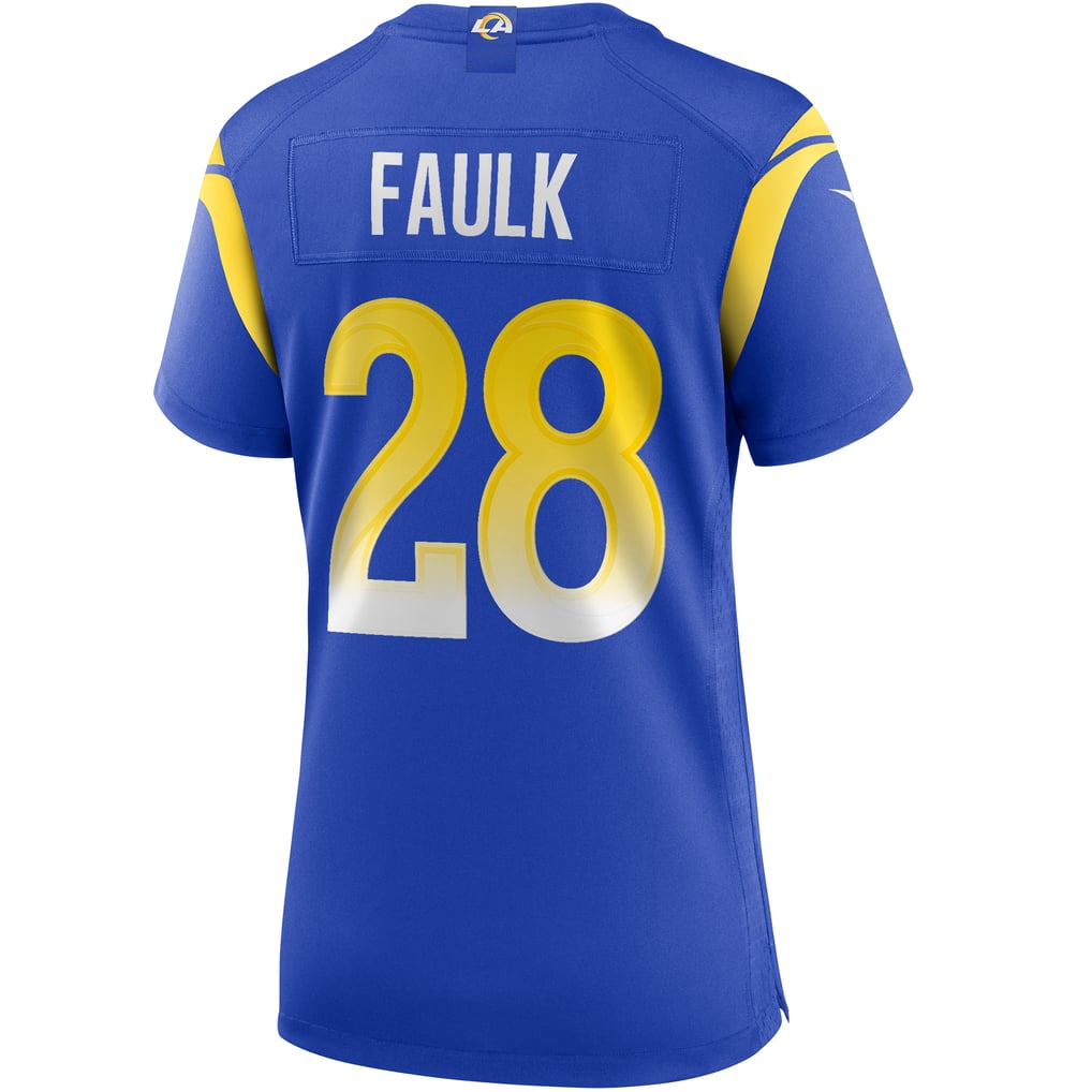 Women's Los Angeles Rams Marshall Faulk Royal Game Retired Player Jersey