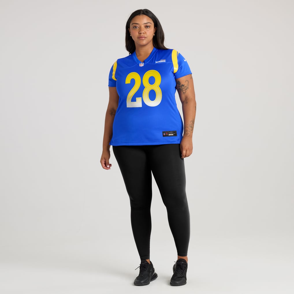 Women's Los Angeles Rams Marshall Faulk Royal Game Retired Player Jersey