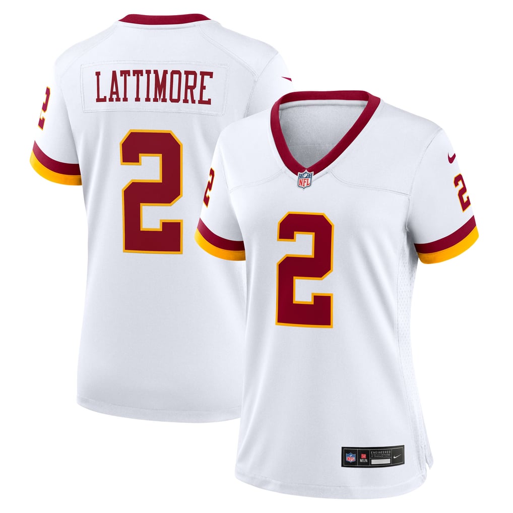 Women's Washington Commanders Marshon Lattimore White Game Super Bowl Era Jersey