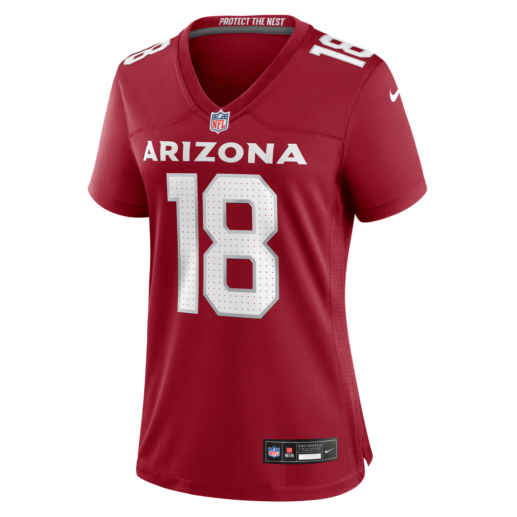 Women's Arizona Cardinals Marvin Harrison Jr. Cardinal Player Game Jersey