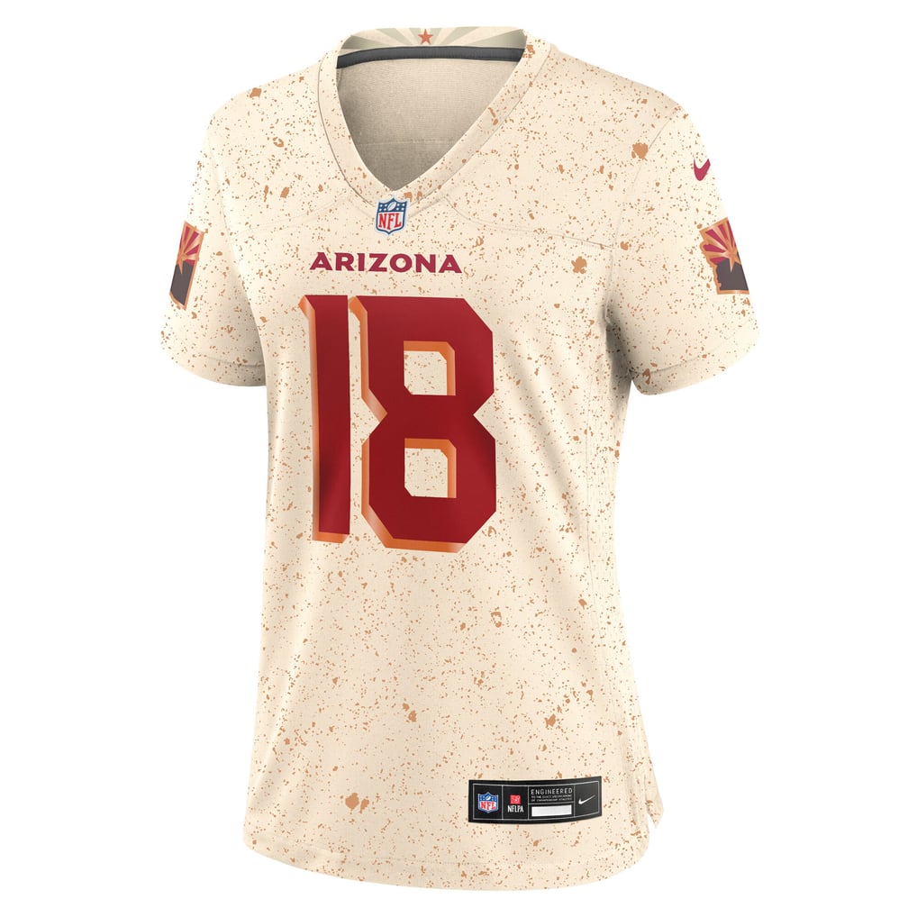 Women's Arizona Cardinals Marvin Harrison Jr. Natural Rivalries Collection Game Jersey