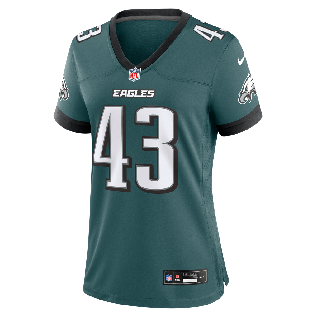 Women's Philadelphia Eagles Mason Reiger Midnight Green Team Game Jersey