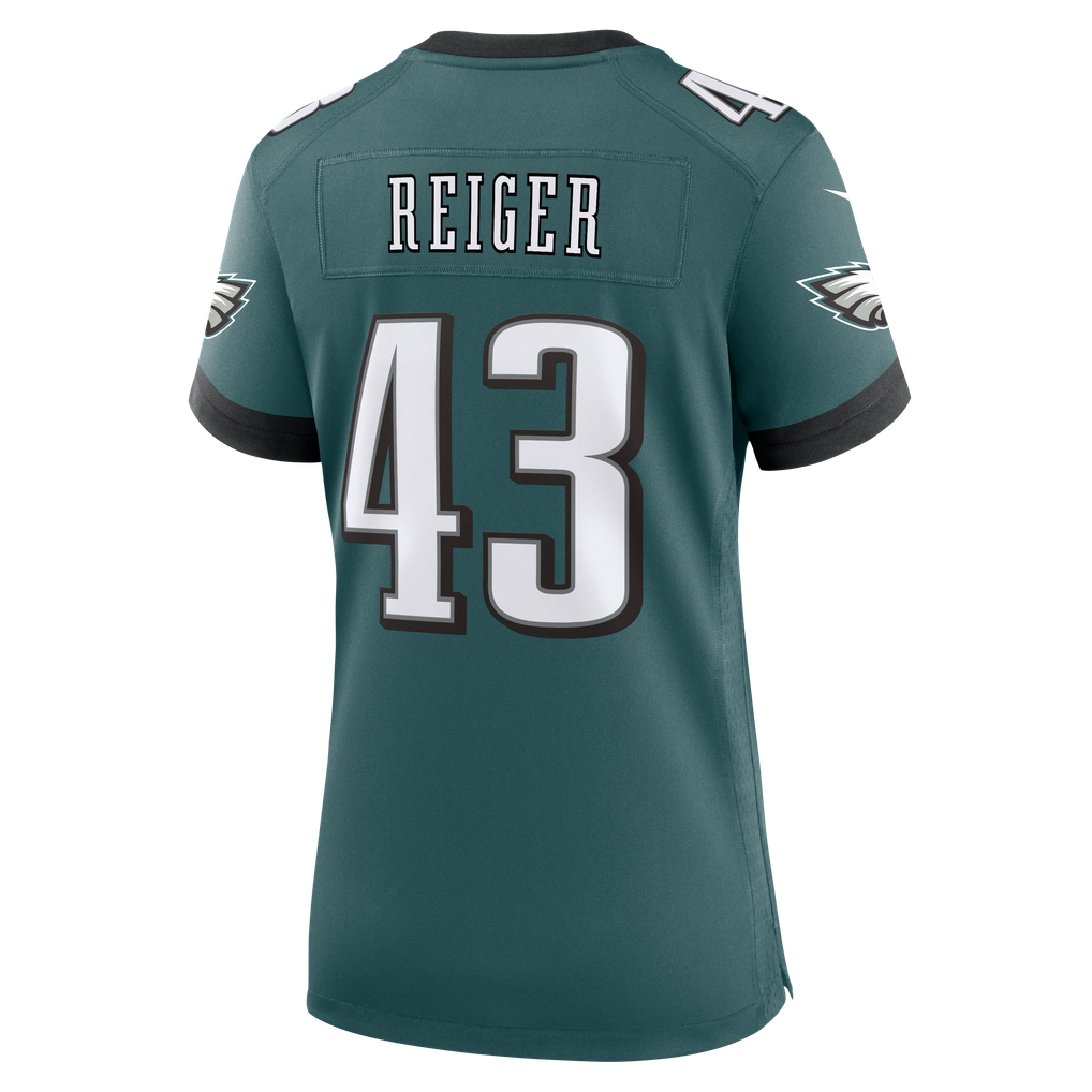 Women's Philadelphia Eagles Mason Reiger Midnight Green Team Game Jersey