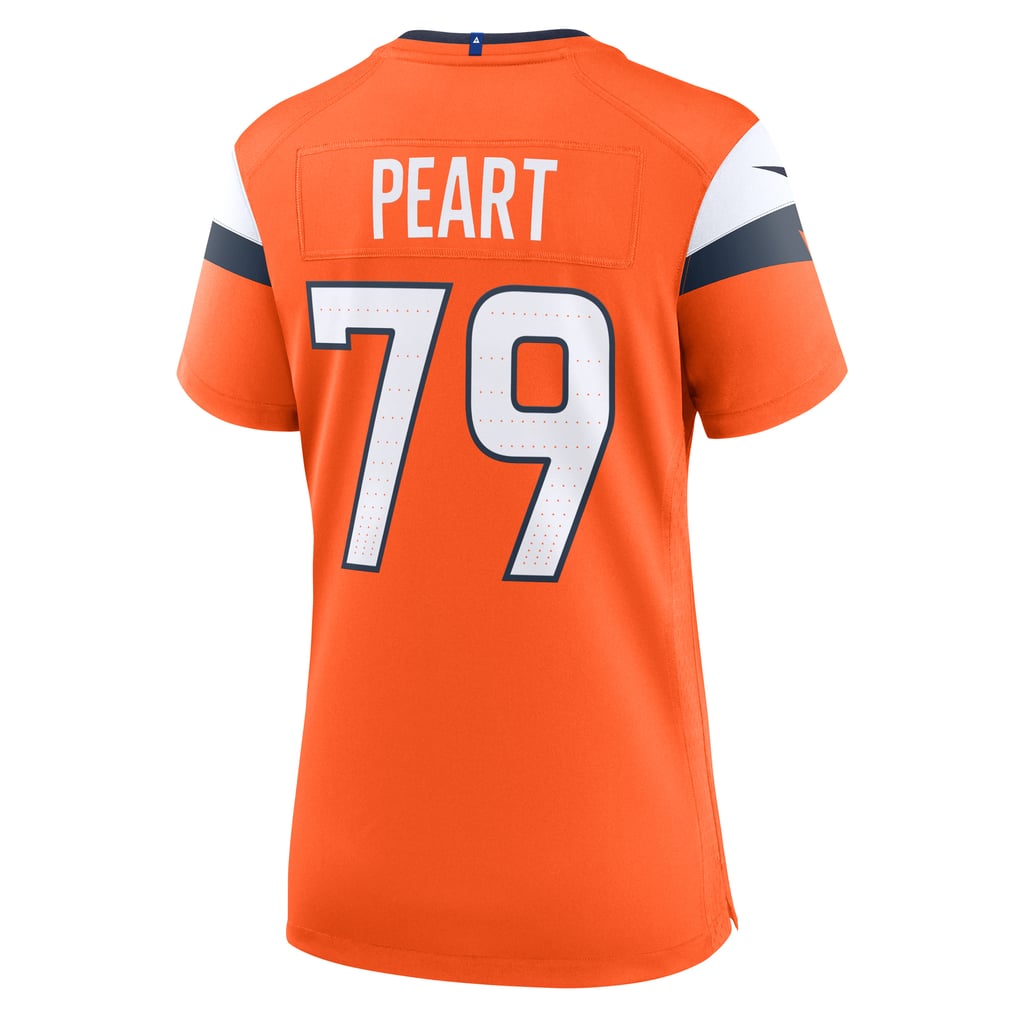 Women's Denver Broncos Matt Peart Orange Team Game Jersey