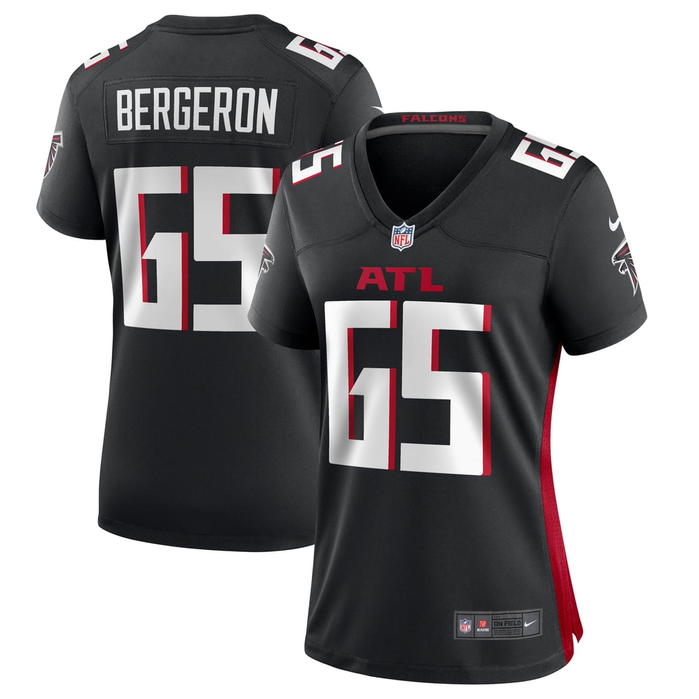 Women's Atlanta Falcons Matthew Bergeron Black Team Game Jersey