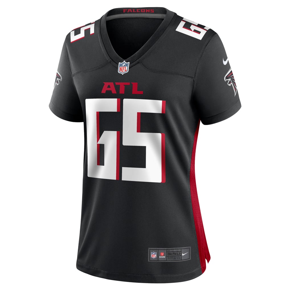Women's Atlanta Falcons Matthew Bergeron Black Team Game Jersey