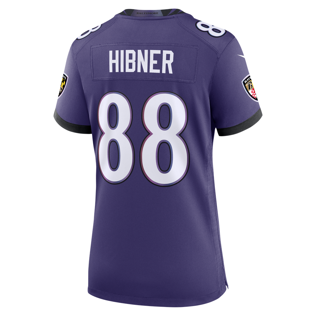 Women's Baltimore Ravens Matthew Hibner Purple Team Game Jersey