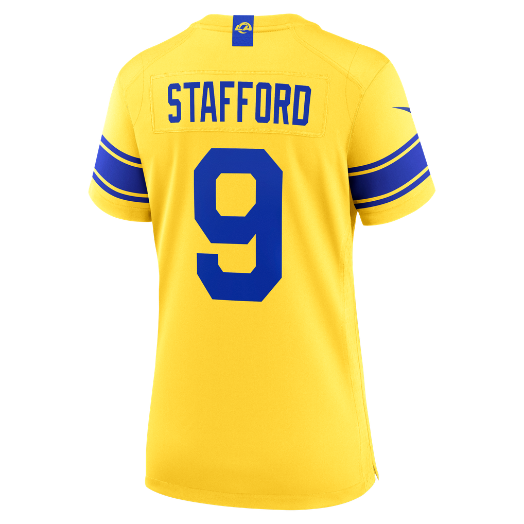 Women's Los Angeles Rams Matthew Stafford Classic Sol Game Jersey
