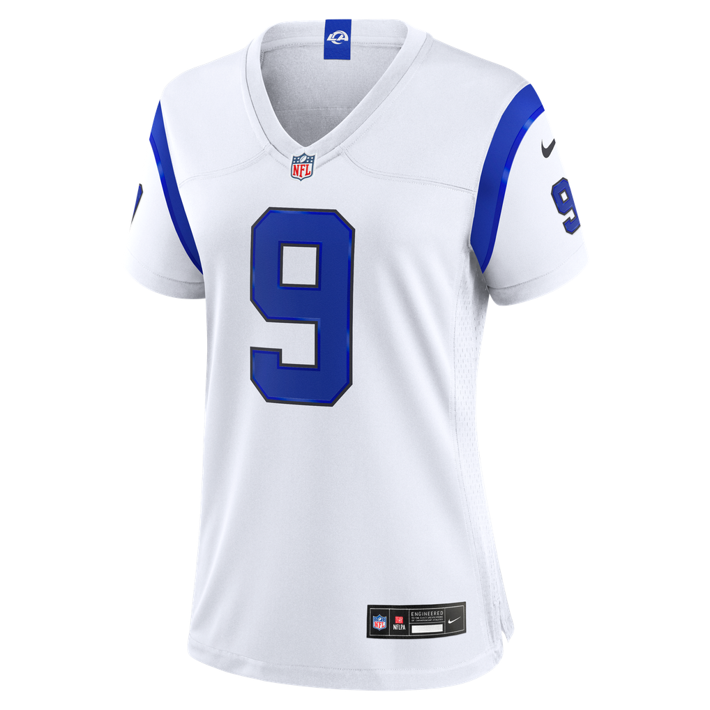 Women's Los Angeles Rams Matthew Stafford Fearsome White Game Jersey