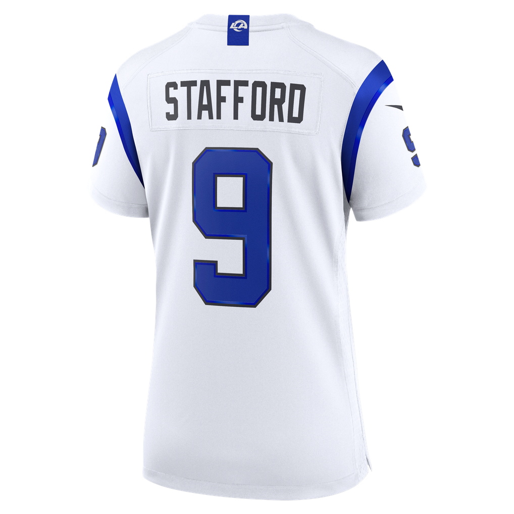 Women's Los Angeles Rams Matthew Stafford Fearsome White Game Jersey