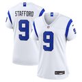 Women's Los Angeles Rams Matthew Stafford Fearsome White Game Jersey
