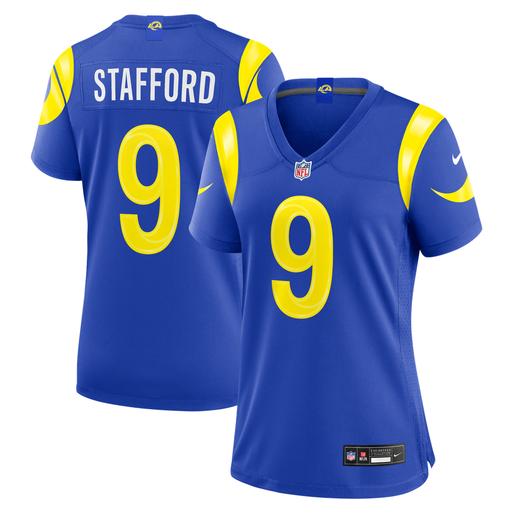 Women's Los Angeles Rams Matthew Stafford Royal Game Jersey