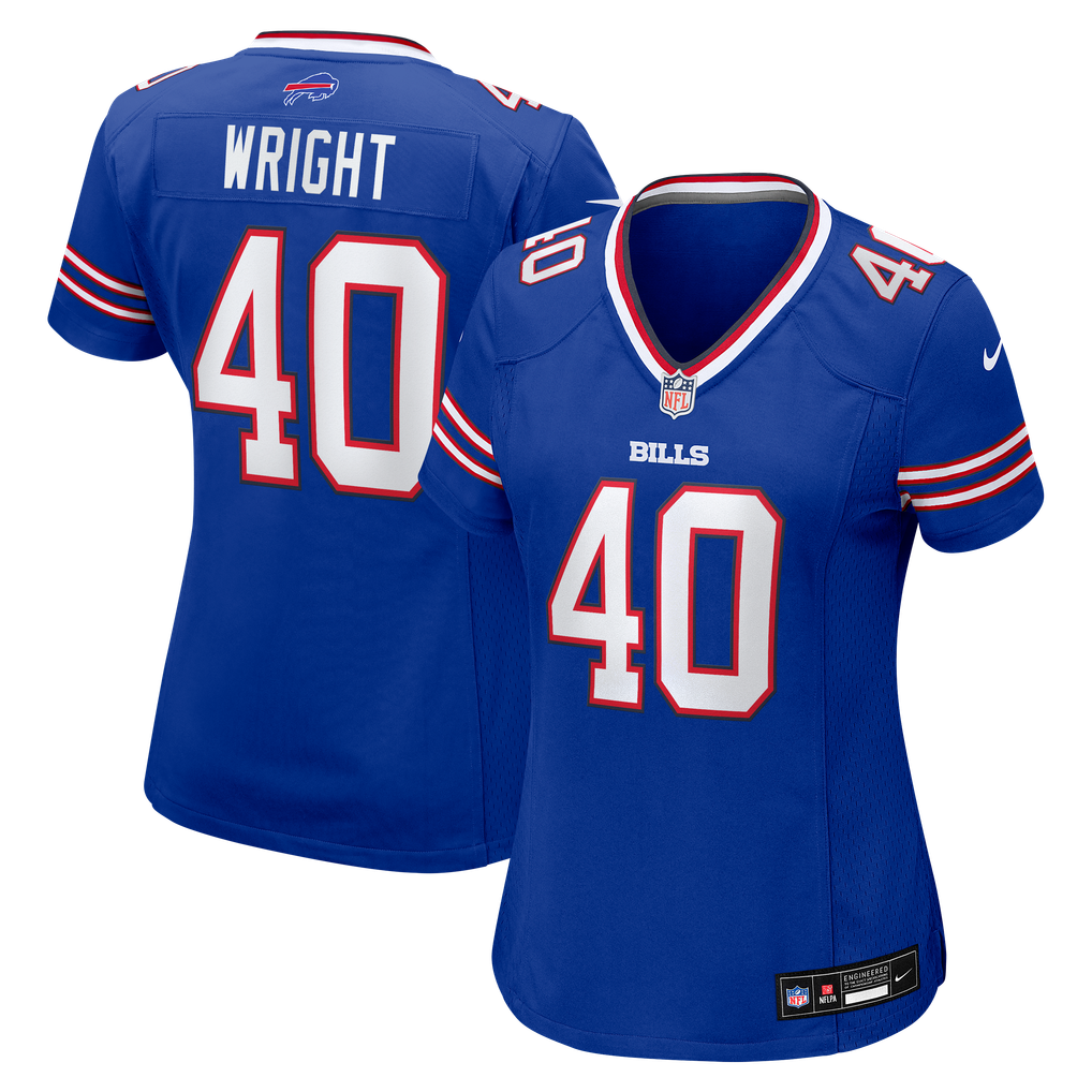 Women's Buffalo Bills Matthew Wright Royal Team Game Jersey